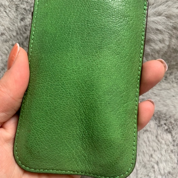 Mulberry Leather Phone case , fits iPhone 4/5 , business cards / cards - Picture 3 of 6